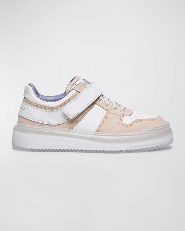 Sneak Air Mixed Leather Grip Sneakers